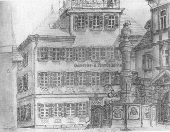 Erstes Schulgebäude